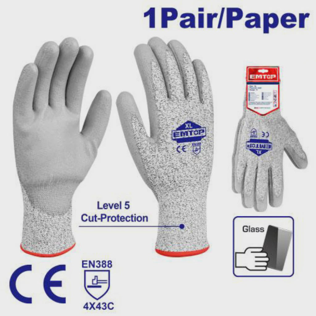 EMTOP Gloves EPGV0301 Xl Cut Resistant