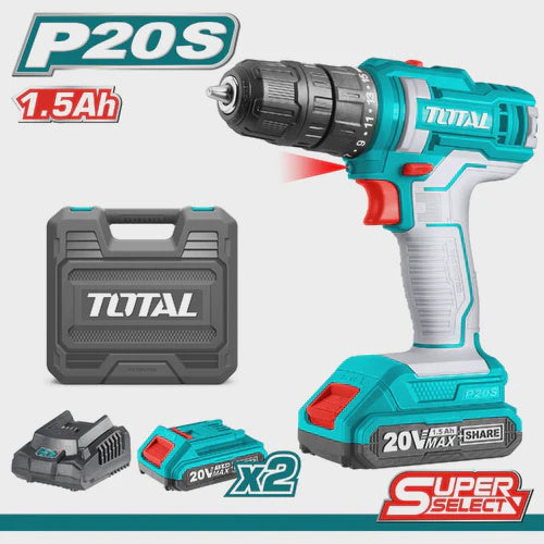 TOTAL Drill Gun UTDLI20028 20V Lithium Ion 1.5AH