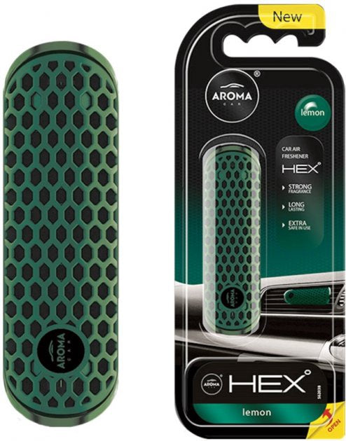 AROMA Car Air Freshener Hex Lemon Polymer