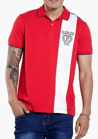 US POLO ASSN. Men Shirt Polo Us Polo Red Slim Fit