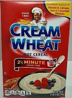 CREAM OF WHEAT 2 1/2 Minute Cook Time 12OZ 340G