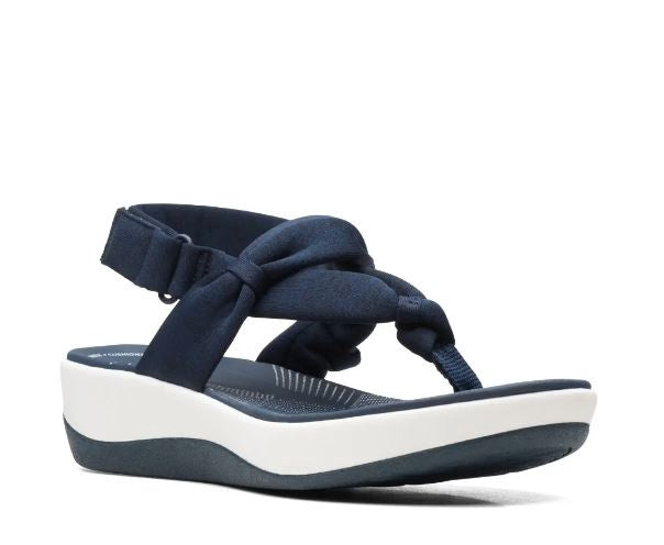 CLARKS Footwear Women Nicole Sandal Grey / Navy / 7.5 / Grey