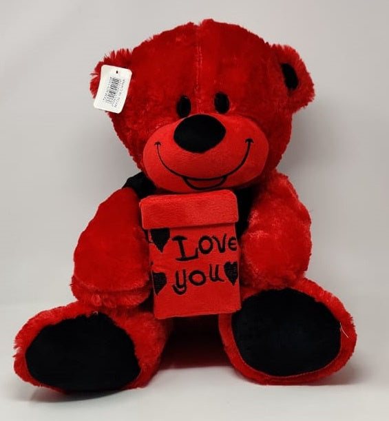 Plush Teddy Bear 155 Red with Box