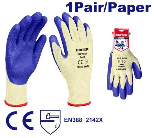 EMTOP Gloves Latex EXGV0102 Xl