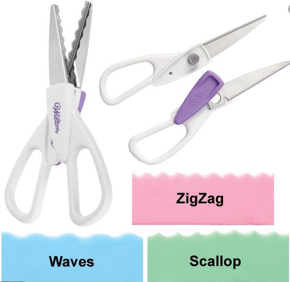 WILTON Baking Zigzag Cut Decorative Scissors 1907-1027