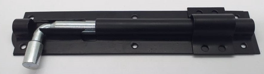 Tower Bolt 8" Black Heavy Imported