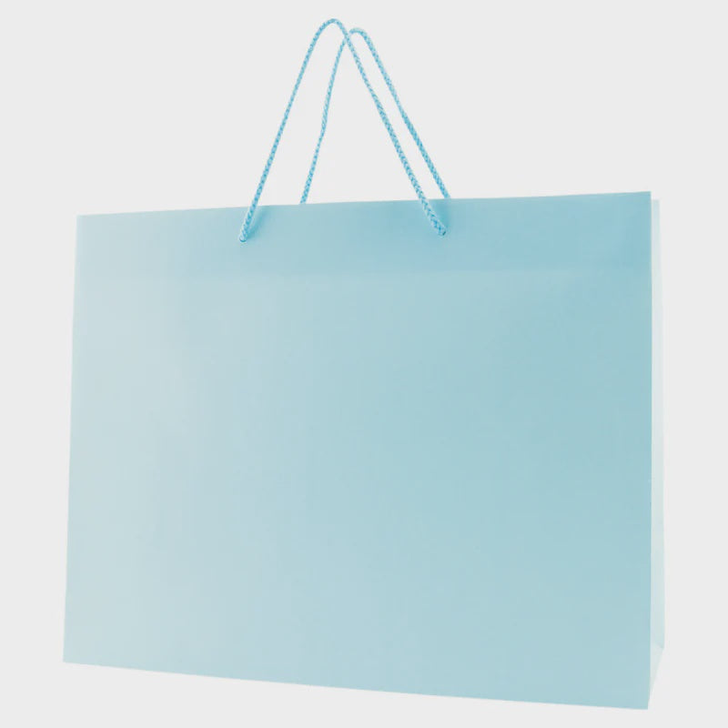 Gift Bag Jumbo Solid 15.5 X 22" Premium Matt Heavy / Baby Blue / Silver / Pink