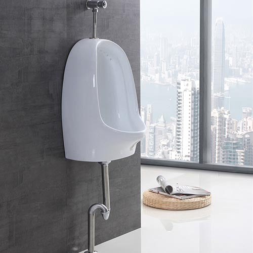 WOLLATON Urinal Ware Wall Hung White with Chrome Fittings GNT-JDL503 300X290X430MMINGS