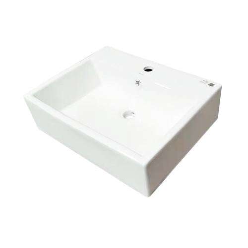 KIOTTO Sink Ware Vessel Square 22" White 560X420X155MM GNN-T017S
