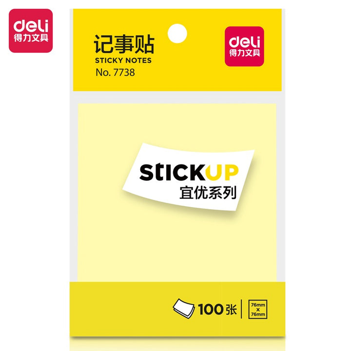 DELI Stationery Sticky Notes 7738 Stickup 100PCS Single Pack