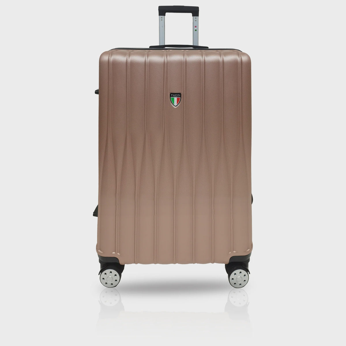 TUCCI ITALY Luggage Suitcase Large 28" Baratro T0331-28IN-RGD ABS Hard Cover 4 Wheel Spinner Rose Gold