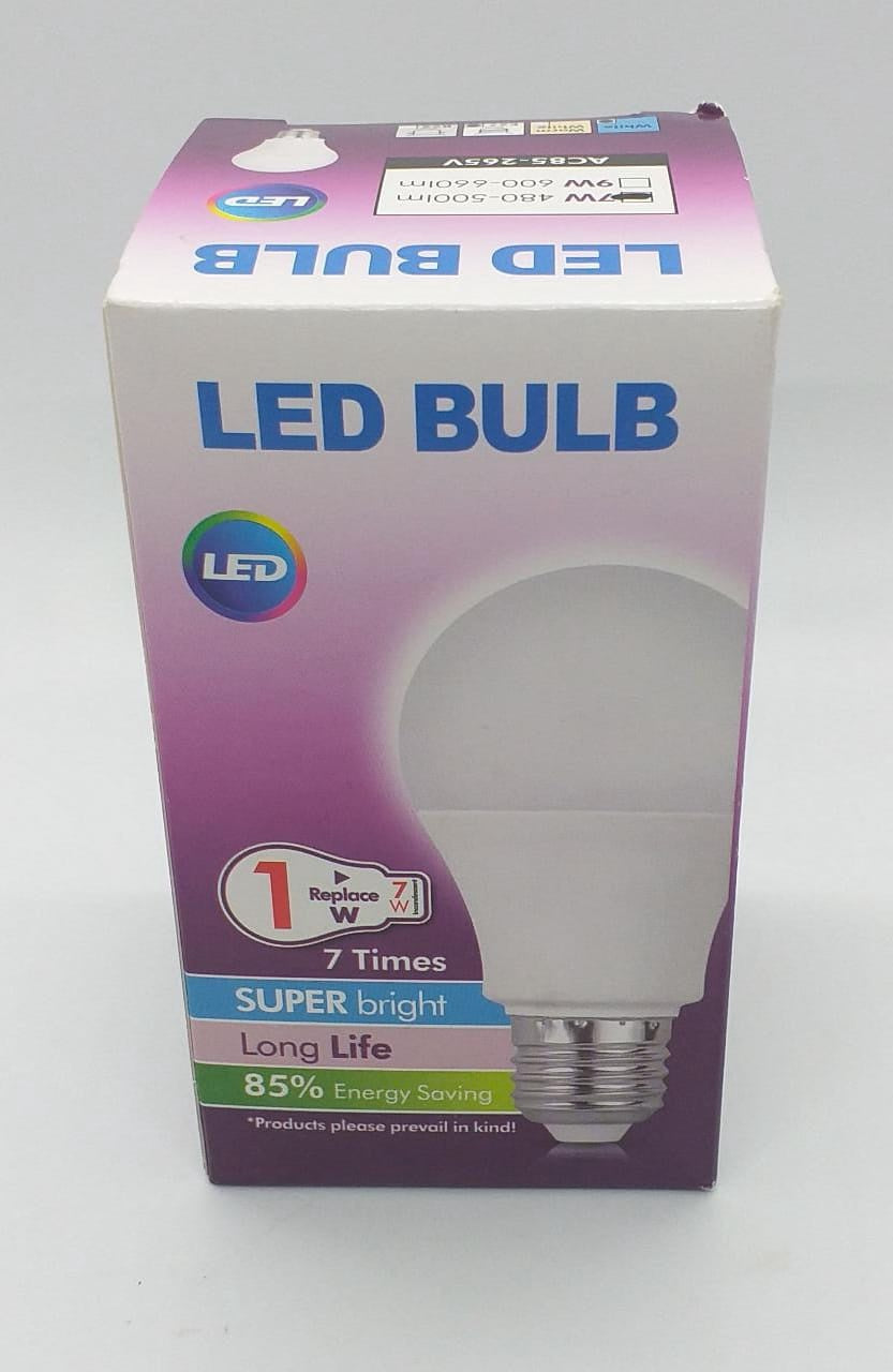 SUPER BRIGHT Bulb LED 7W 480-500LM E27 85-265V Purple Box