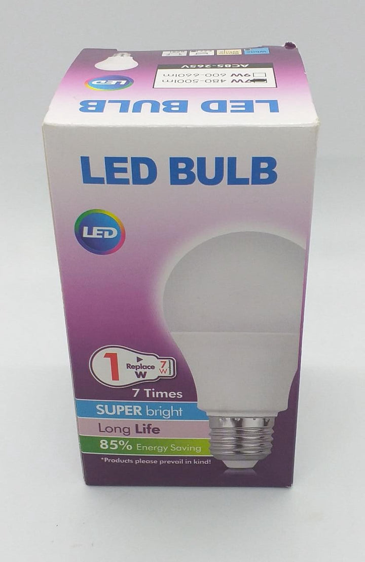 SUPER BRIGHT Bulb LED 7W 480-500LM E27 85-265V Purple Box