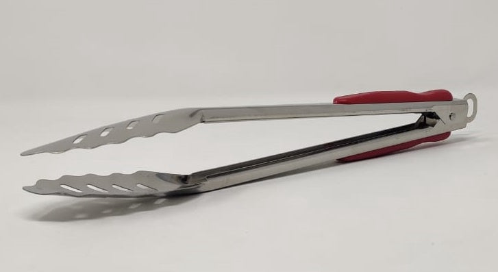 GENERIC Tongs Stainless Steel and Red Handle YFQ14