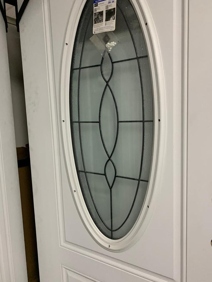 JELDWEN Door Steel Oval Patina Royal R00405JW 36X80 Without Lock and Frame