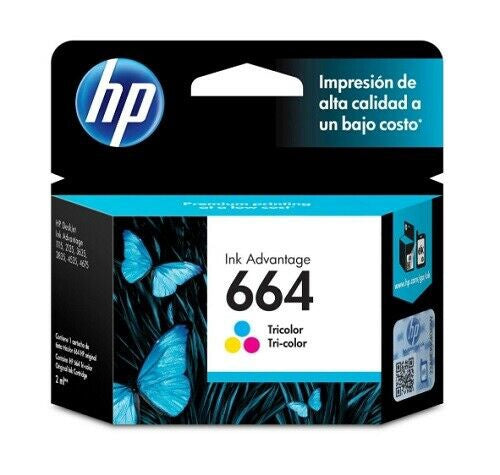 HP Computer Printer Ink 664 TRI-COLOR F6V28AL