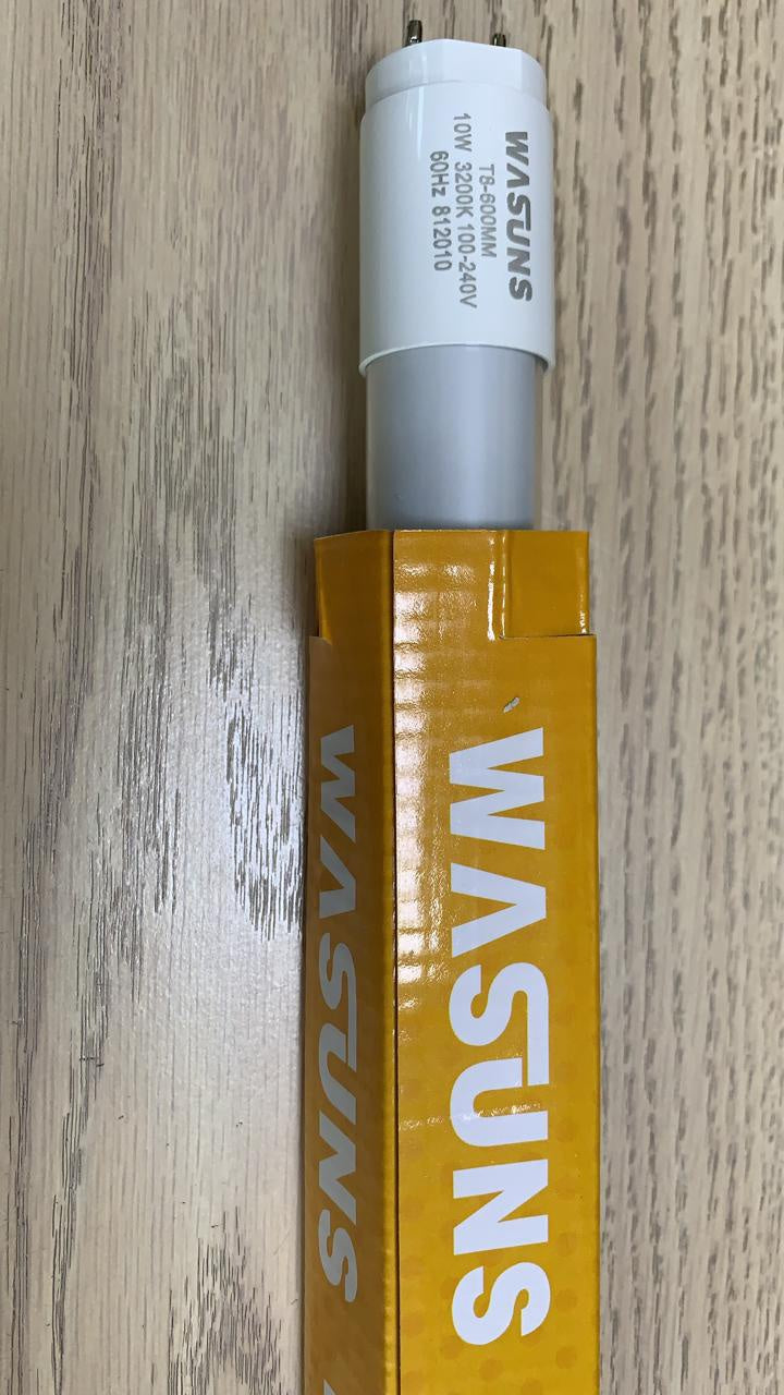 WASUNS Lamp Tube 2FT LED 3200K 10W Warm White