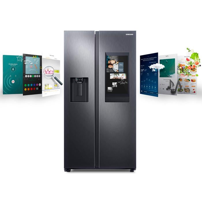 SAMSUNG Refrigerator RS27T5561B1 27CF with LCD Screen Smart Hub 1Y