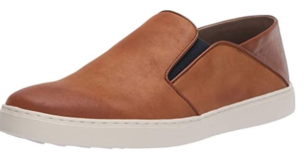 KENNETH COLE Footwear Reaction Men's Indy Flexible Crushed Back Slip on Sneaker Tan