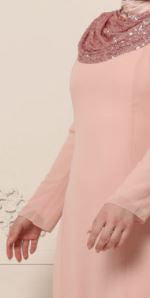 Dress Evening Lined Pink Plus Size