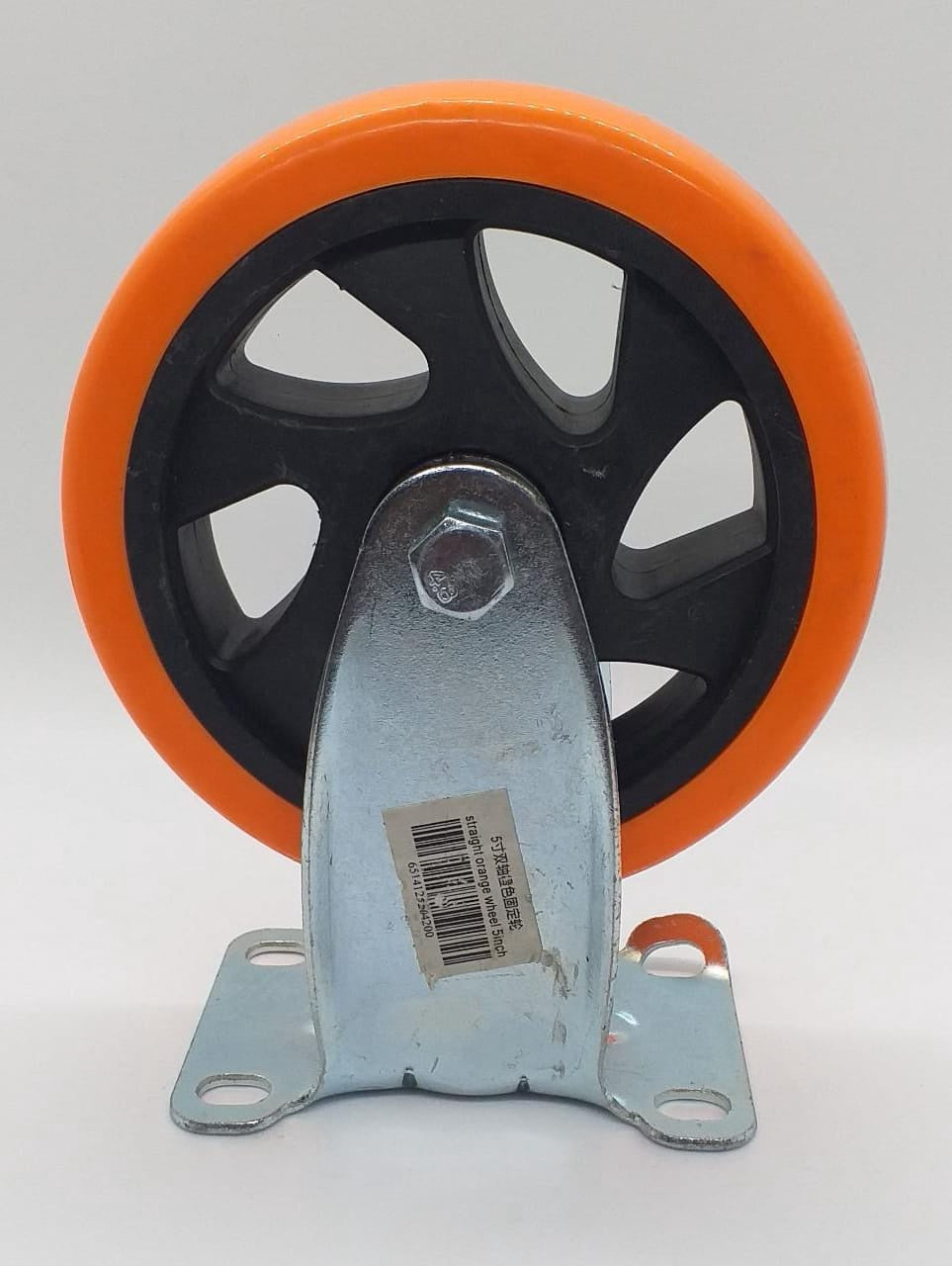 Wheel Coaster 5" Straight Orange & Black