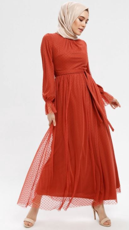 LOREEN BY PUANE Dress Terra Cotta