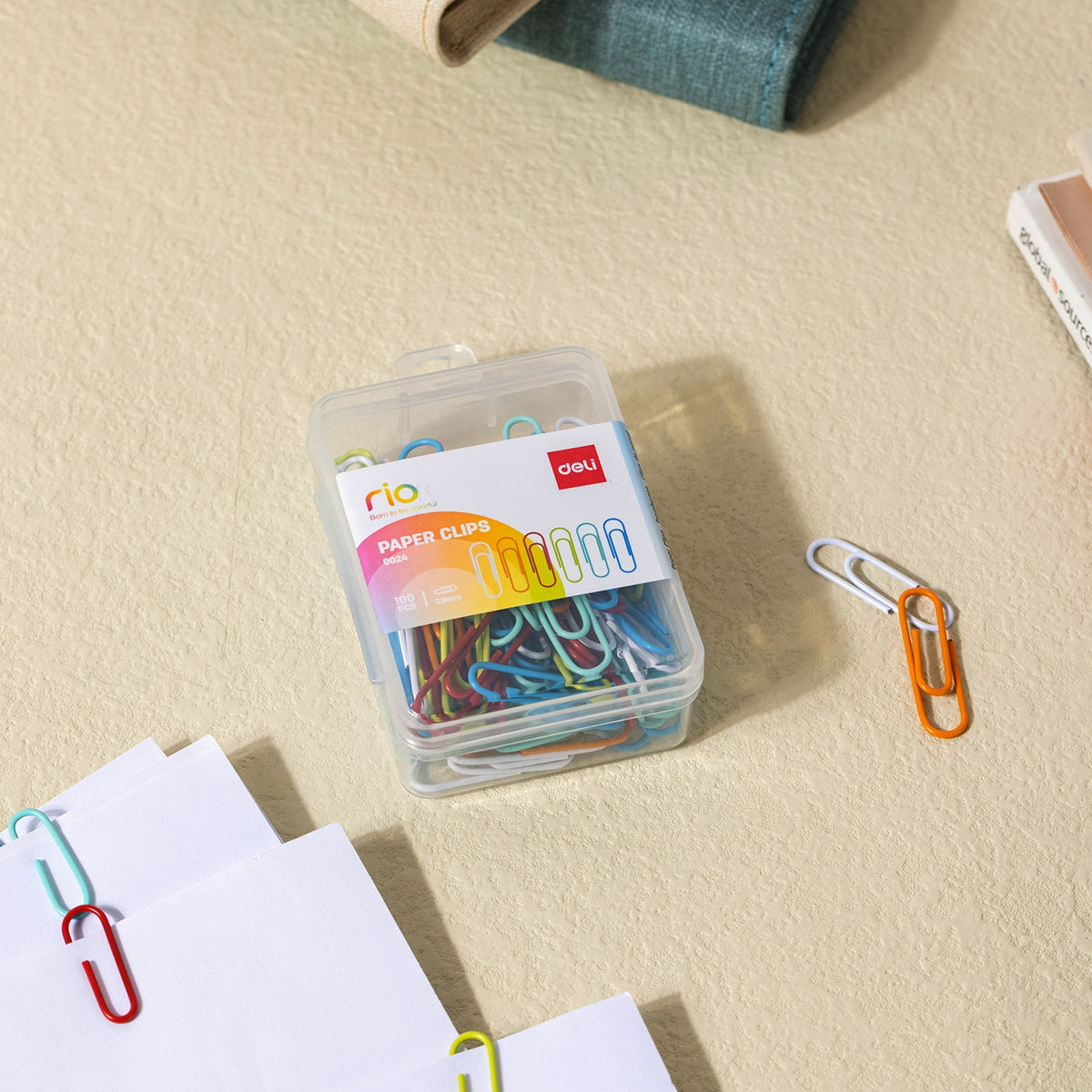 DELI Stationery Paper Clip 0024 Rio 100PCS Pack