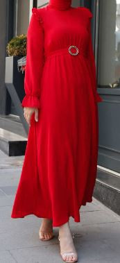 Dress Casual Red / Camel W/BELT