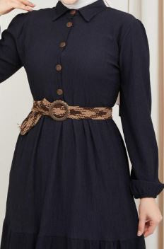 Dress Casual W/BELT / Band Pink Black