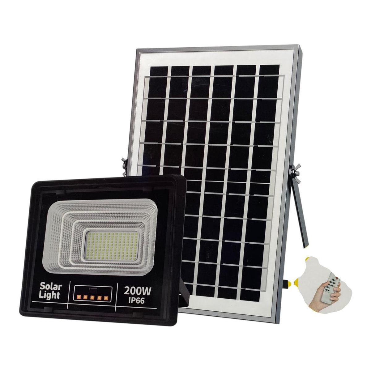 JORTAN Lamp LED Solar Flood 200W JT-91001-YY200W 6500K IP66