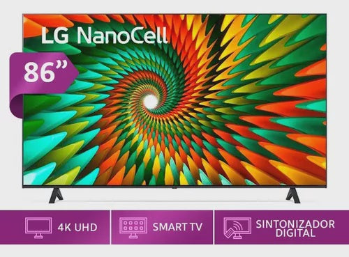 LG Television 86" 86NANO77SRA Nanocell 4K Smart TV 2023