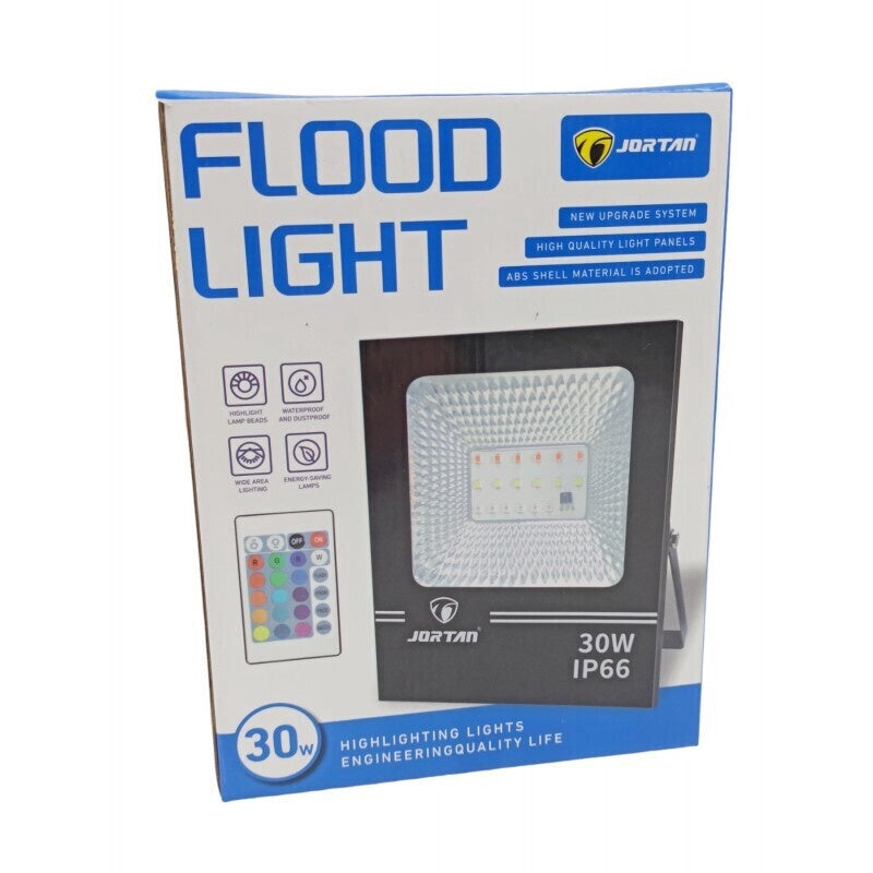 JORTAN Lamp LED Flood 30W JGTGD-TP30W-RGB Color IP66 85-265V 50/60HZ