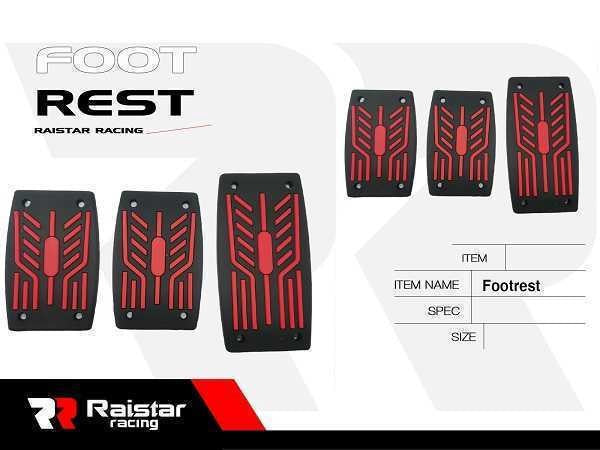 Car Pedal Set Raister Racing Cubrepedal 3PCS G-011