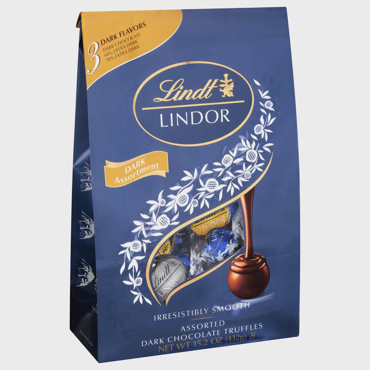 LINDT Lindor Dark Assorted Chocolate Bag 240G