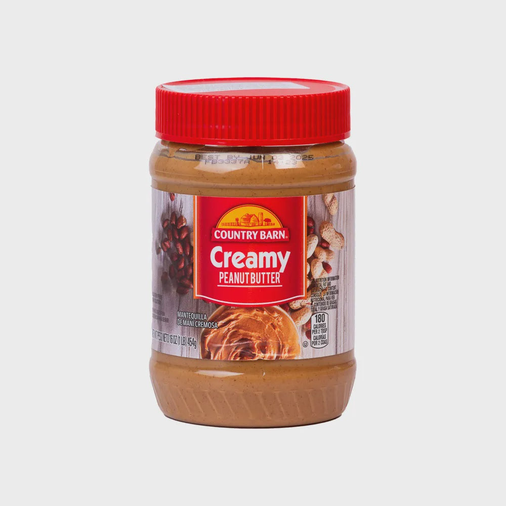 COUNTRY BARN Peanut Butter Creamy 16OZ 454G