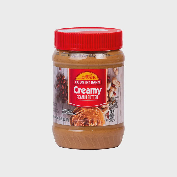 COUNTRY BARN Peanut Butter Creamy 16OZ 454G