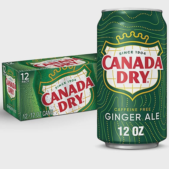 Canada Dry Caffeine Free Ginger Ale 12FL OZ 355ML