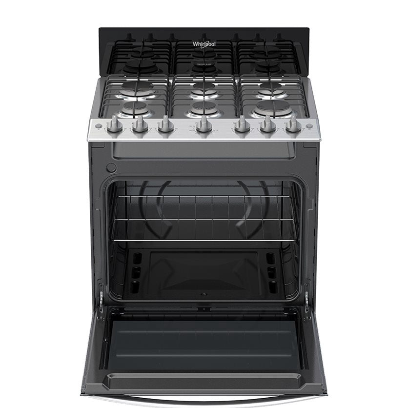 WHIRLPOOL Stove 6 Burner LWFR3100B 30" Black 1Y