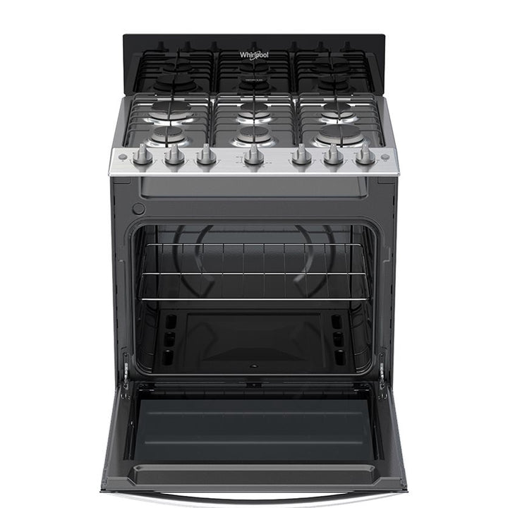 WHIRLPOOL Stove 6 Burner LWFR3100B 30" Black 1Y