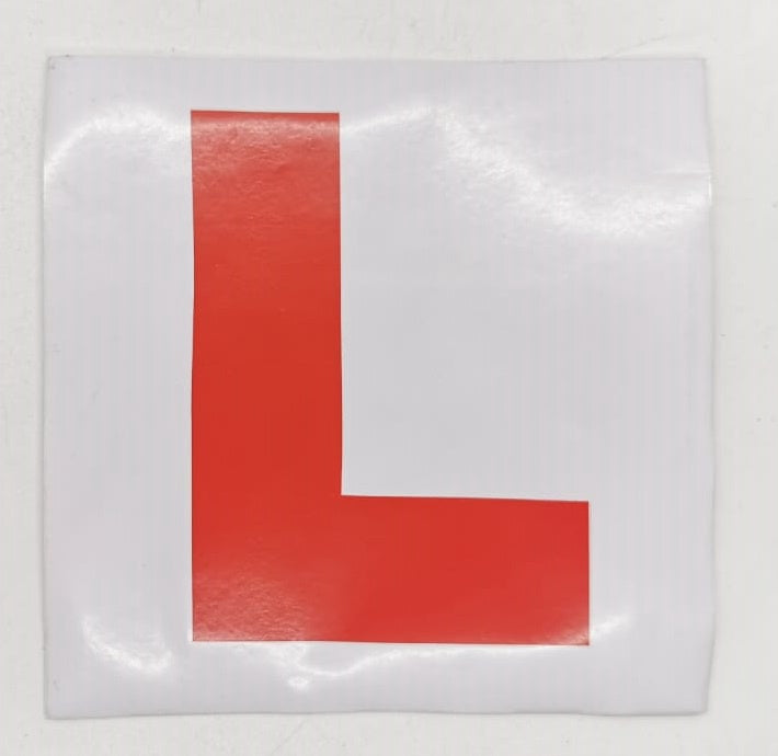 Motorcycle L / Vehicle L Sign Learner Sold Each