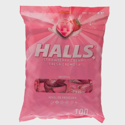 HALLS Strawberry Creamy 100PCS Pack 295G