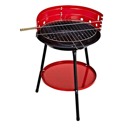 CLIFFSIDE Bar B Que Grill Charcoal Iron Round 14" Freestanding GLQ-CHE-002