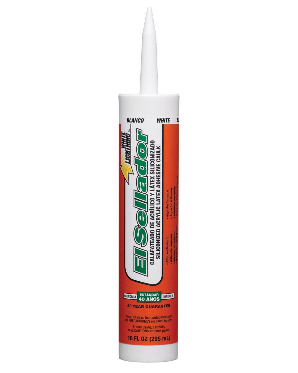 WHITE LIGHTNING Silicone El Sellador 10 OZ Wh
