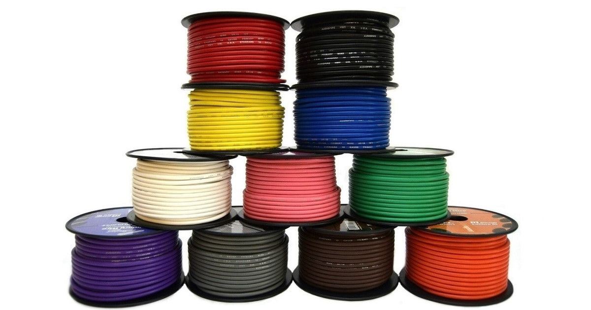AUDIO PIPE Cable Auto Primary Wire 10G AP-10-100 Colors Sold Per 100FT Roll