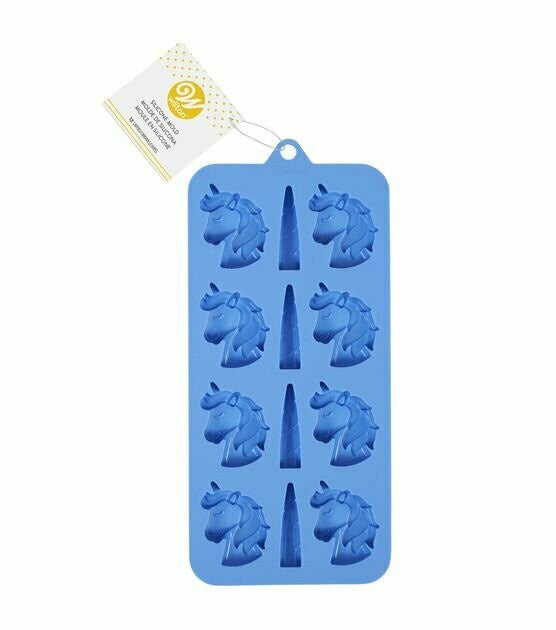 WILTON Baking Silicone Mold Unicorn 12 Cavity 2115-0-0104