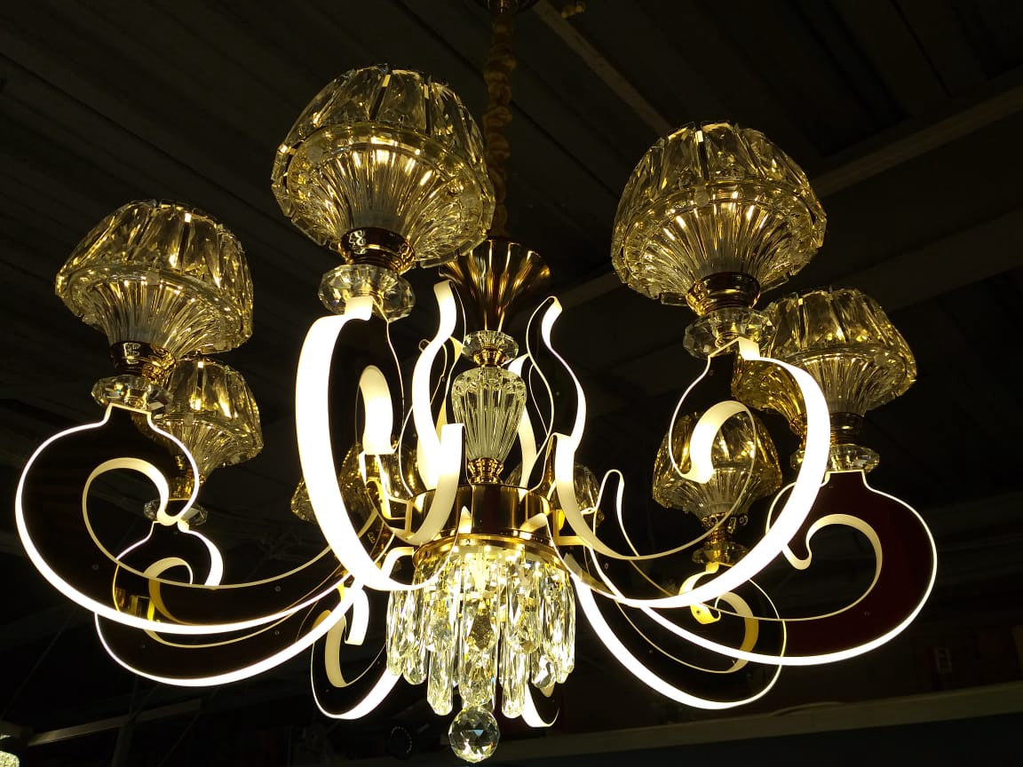 Chandelier LED 69008-8C with Remote Control
