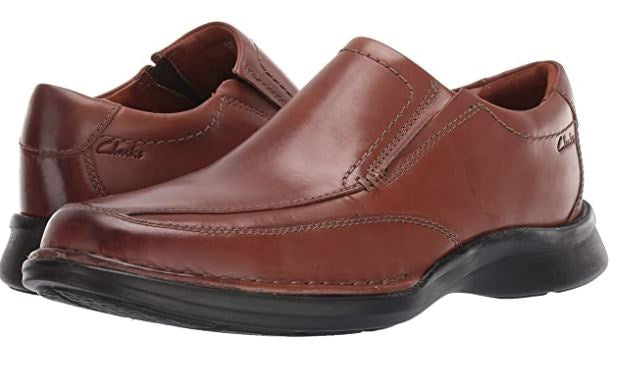 CLARKS Footwear Men's Kempton Free Loafer Brown Leather