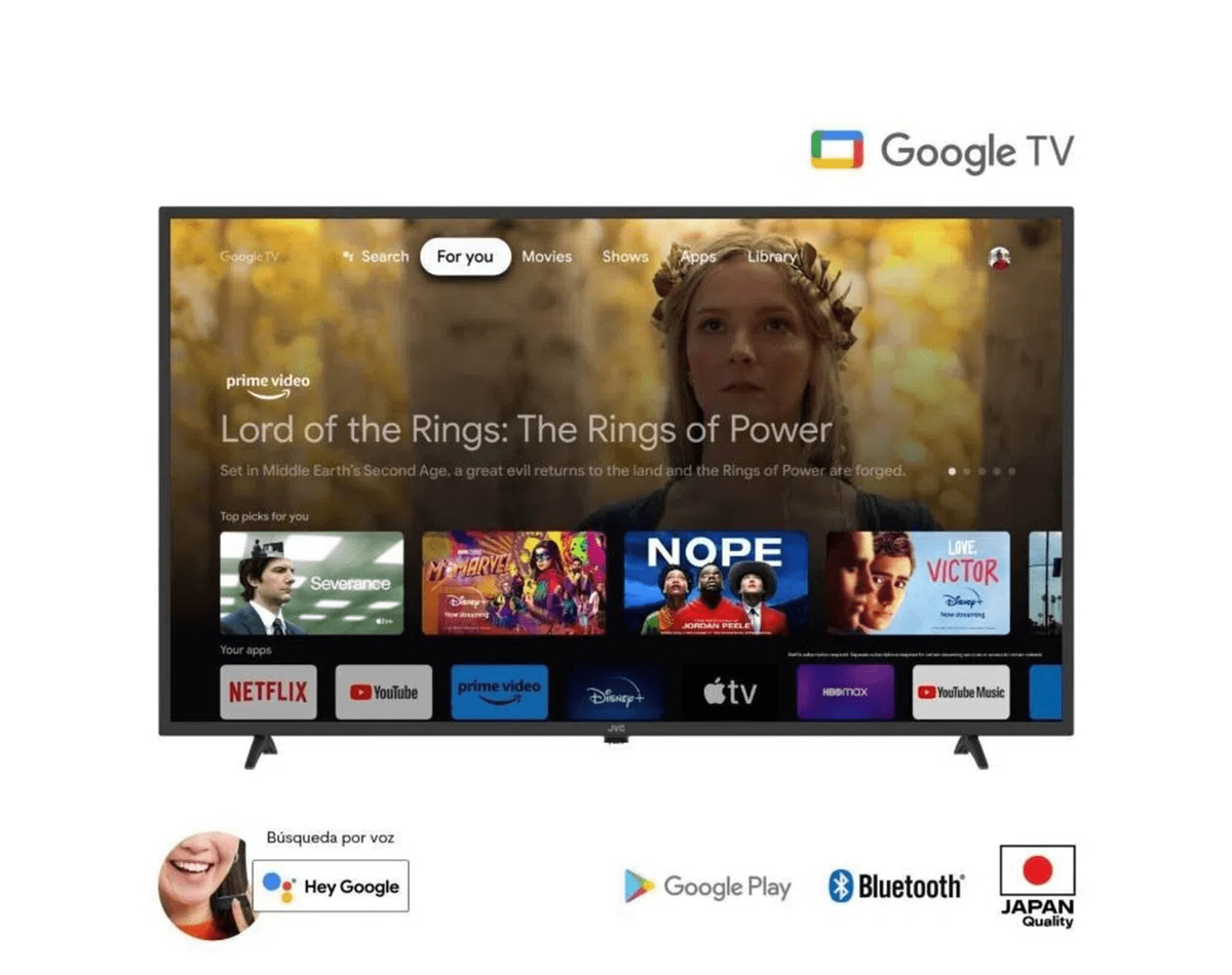 JVC Television 58" LT-58KD527 Smart LED Google Android TV