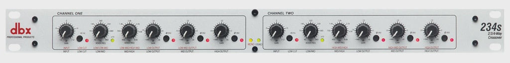 DBX Crossover 234S 2/3 Way Stereo 4-WAY Mono