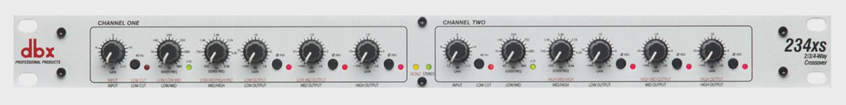 DBX Crossover 234XSV 2/3-WAY Stereo 4-WAY Mono Xlr